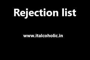 GATE Rejection list 2023 