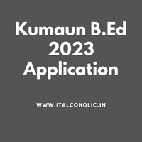 Kumaun B.Ed 2023 Application