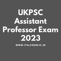 UKPSC Assistant Professor Exam 2023