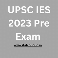 UPSC IES 2023 Pre Exam Application Registration Eligibility Dates