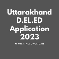Uttarakhand D.EL.ED Application 2023