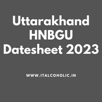 Uttarakhand HNBGU Datesheet 2023