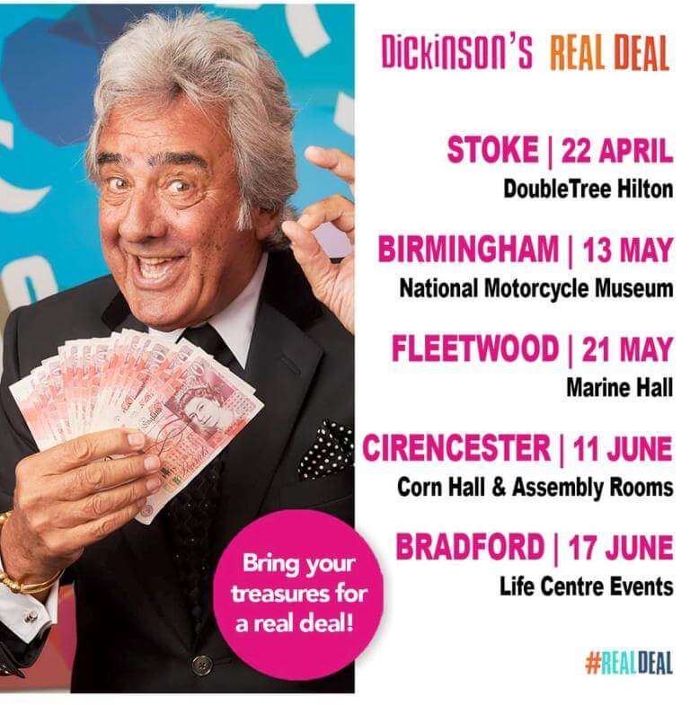 Dickinson's Real Deal 2023 Dates Venues Valuations Dealers Name